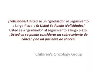 children s oncology group