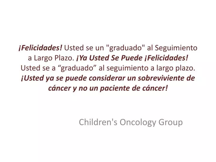 children s oncology group