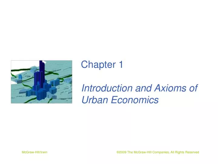 chapter 1 introduction and axioms of urban economics