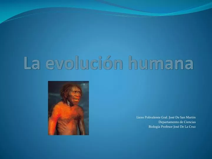 la evoluci n humana