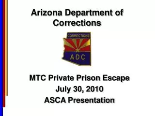 Arizona Department of Corrections
