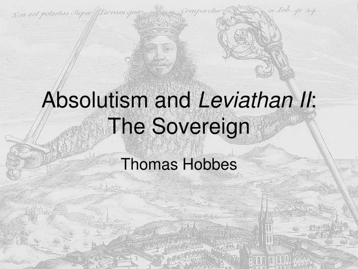 absolutism and leviathan ii the sovereign