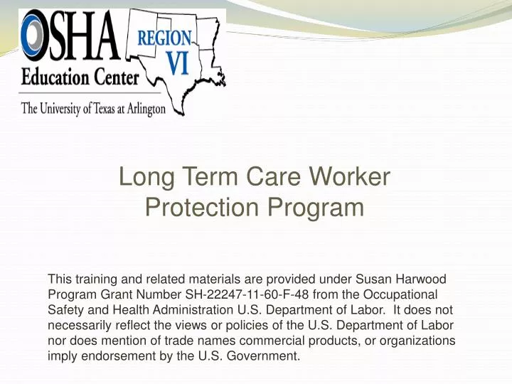 long term care worker protection program