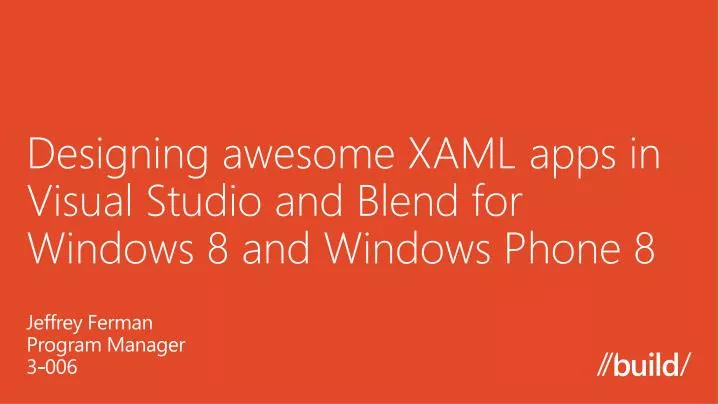 designing awesome xaml apps in visual studio and blend for windows 8 and windows phone 8