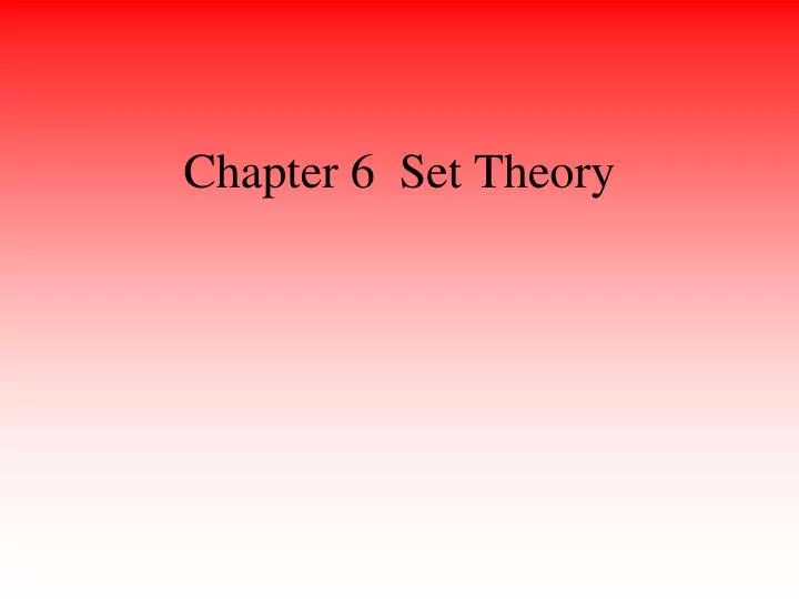 chapter 6 set theory
