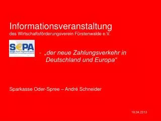 sparkasse oder spree andr schneider