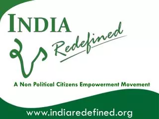 A Non Political Citizens Empowerment Movement