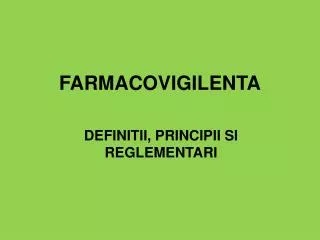 FARMACOVIGILENTA