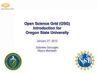 Open Science Grid Ecosystem