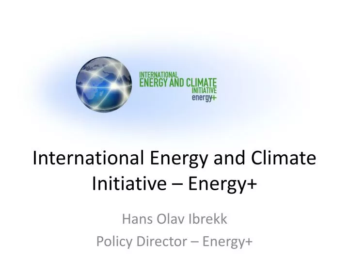 international energy and climate initiative energy