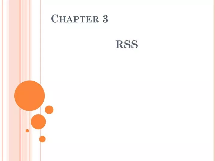 chapter 3 rss