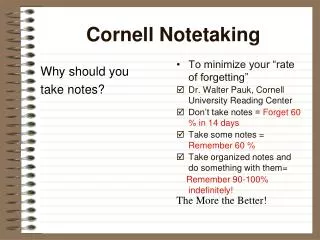 cornell notetaking