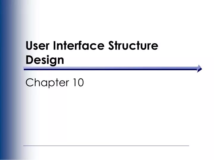 user interface structure design