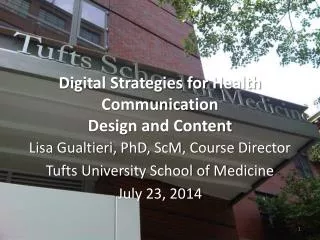 Digital Strategies for Health Communication Design and Content