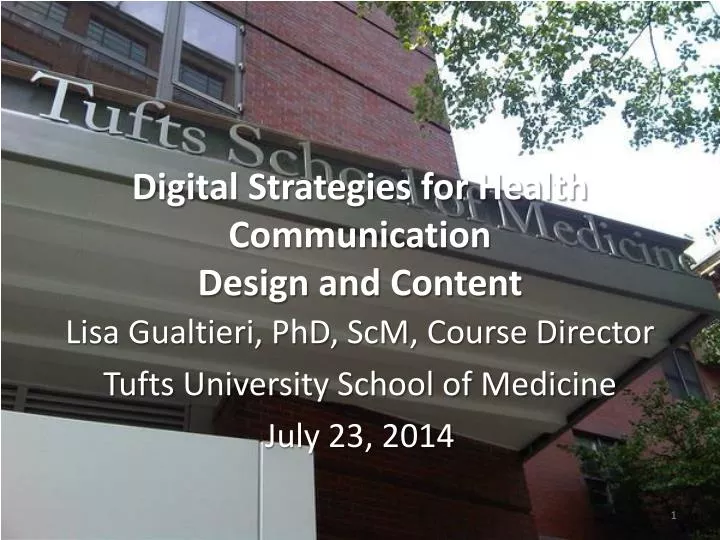digital strategies for health communication design and content