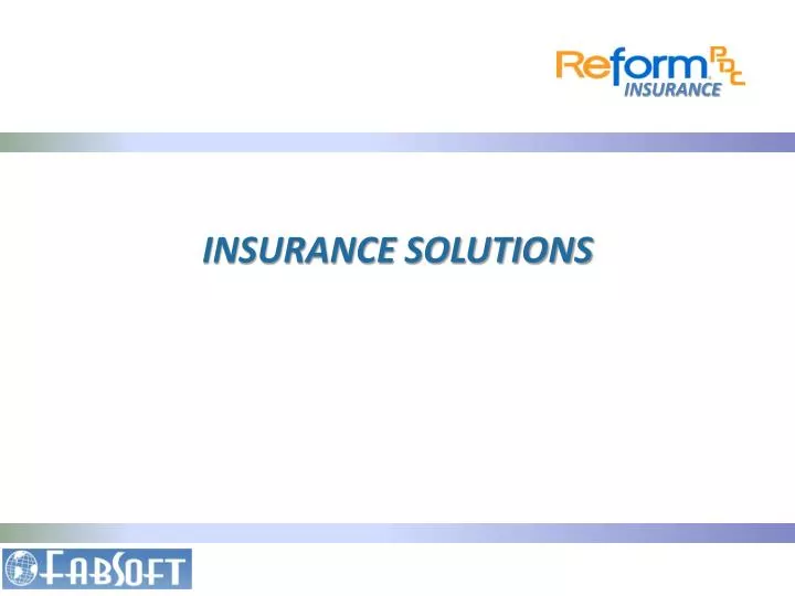 insurance solutions