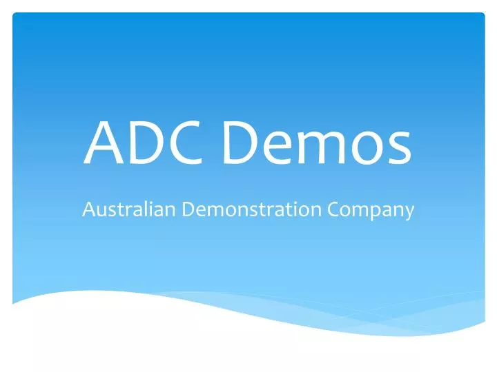 adc demos