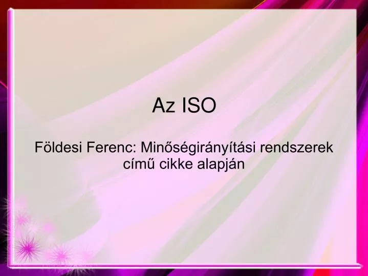 f ldesi ferenc min s gir ny t si rendszerek c m cikke alapj n