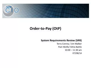 Order-to-Pay ( OtP )