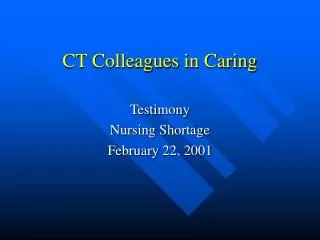 CT Colleagues in Caring