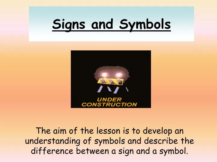 signs and symbols