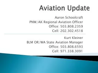 Aviation Update