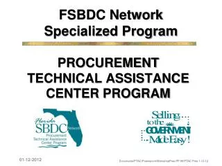 FSBDC Network Specialized Program