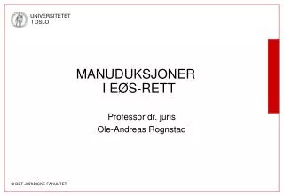 manuduksjoner i e s rett