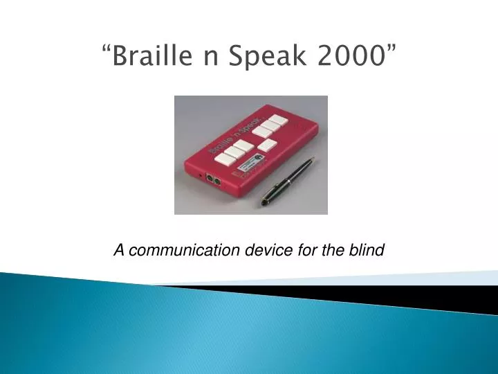 braille n speak 2000