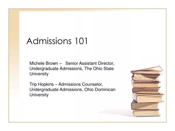 admissions 101