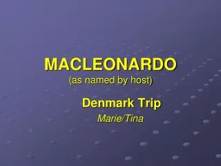 macleonardo as named by host