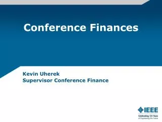 Conference Finances