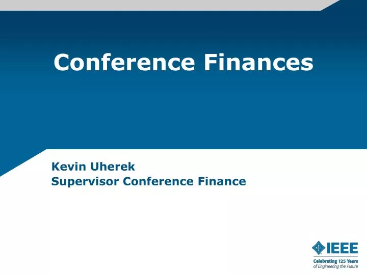 conference finances