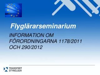 flygl rarseminarium