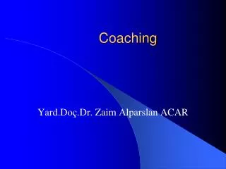 coaching