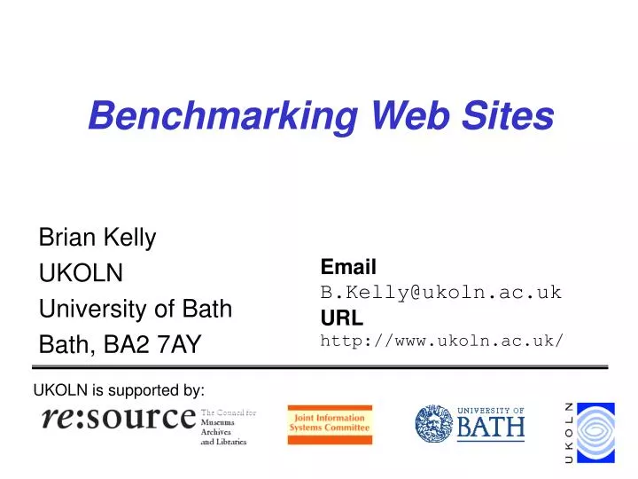 benchmarking web sites