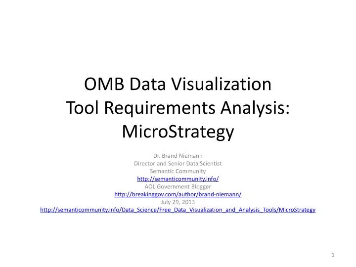 omb data visualization tool requirements analysis microstrategy