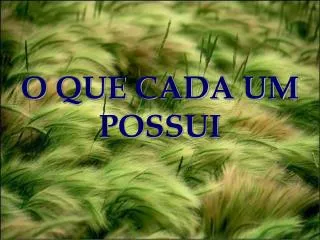 o que cada um possui