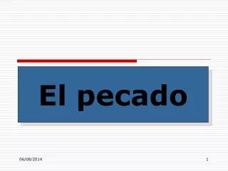 el pecado