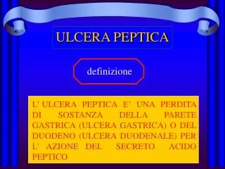 ulcera peptica