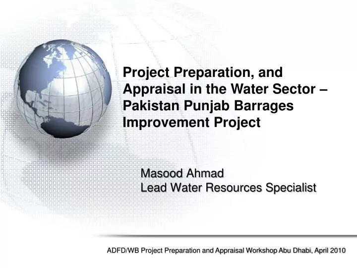 masood ahmad lead water resources specialist