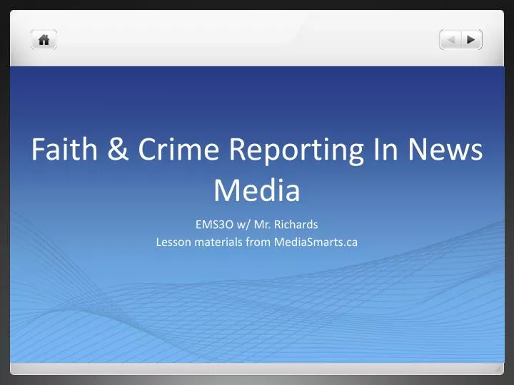 faith crime reporting in news media