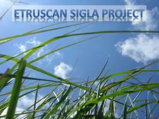 Etruscan Sigla Project