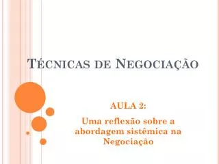 t cnicas de negocia o