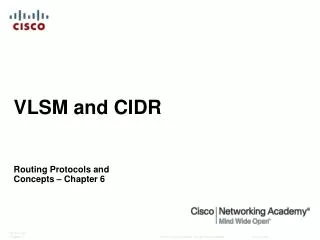 vlsm and cidr