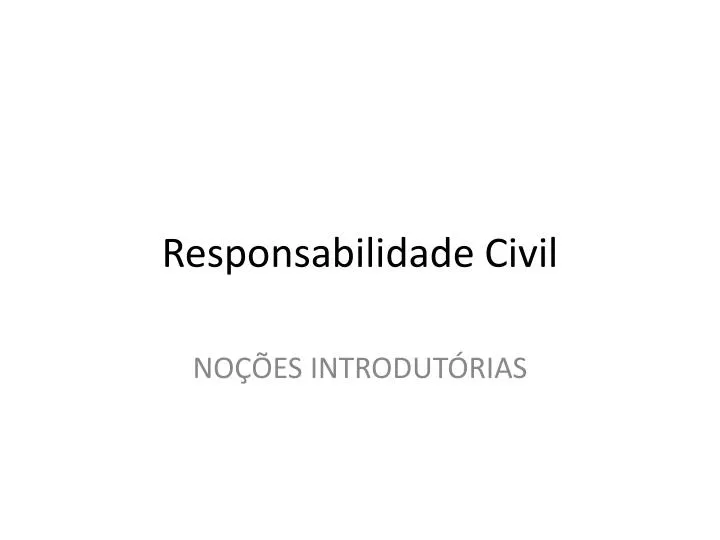 responsabilidade civil