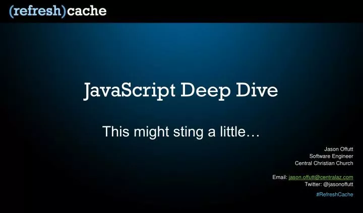 javascript deep dive