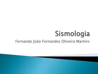 sismologia