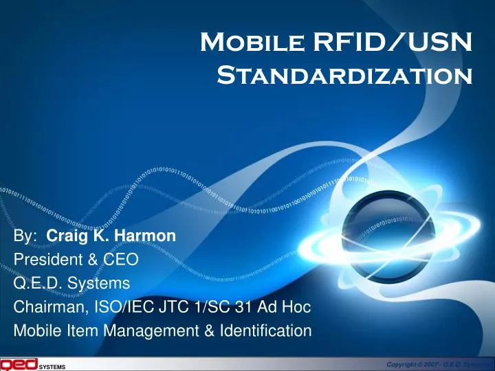 mobile rfid usn standardization