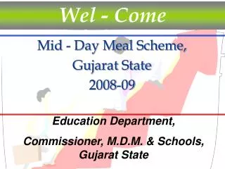 Mid - Day Meal Scheme, Gujarat State 2008-09